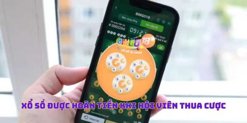 Xổ số được hoàn tiền khi hội viên thua cược