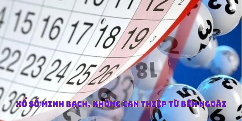 Xổ số minh bạch, không can thiệp từ bên ngoài